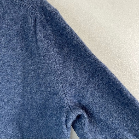 Black Brown 1826 Mens Lambswool V-Neck Argyle Sweater Pullover Blue Sz L Classic - Picture 9 of 10